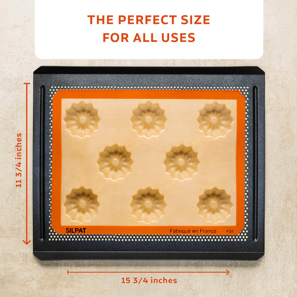 Silpat Perfect Mini Fluted Cake Mold On Baking Tray