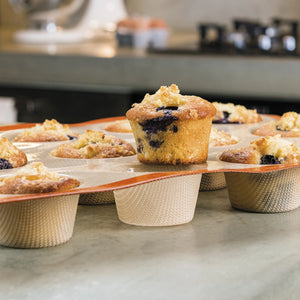 Silpat Perfect Muffin Mold With Blueberry Muffins