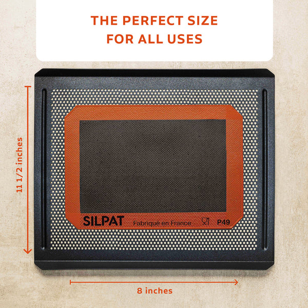 Silpat Boulangerie Quarter Size On Baking Tray
