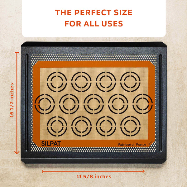 Silpat Perfect Cookie Baking Mat On Baking Tray