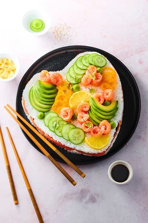 Sushi Cake - Heart Mold Flexipan