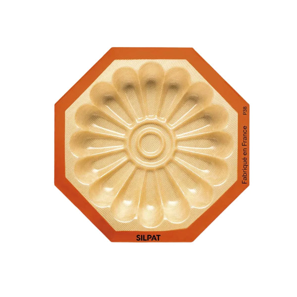 Close-up of Silpat Flower Mold nonstick surface