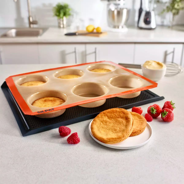 Silpat 6 Hole Large Round Tray