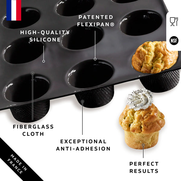 Flexipan 12 Mini-Muffin Mold Graphic