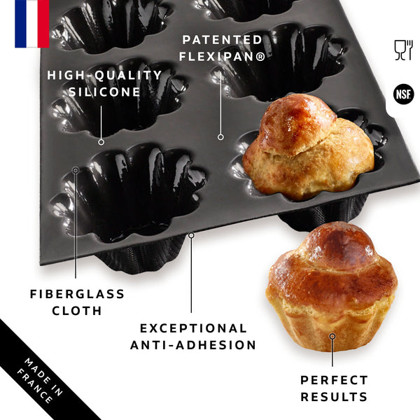 Flexipan 6 Mini Brioche Mold Graphic