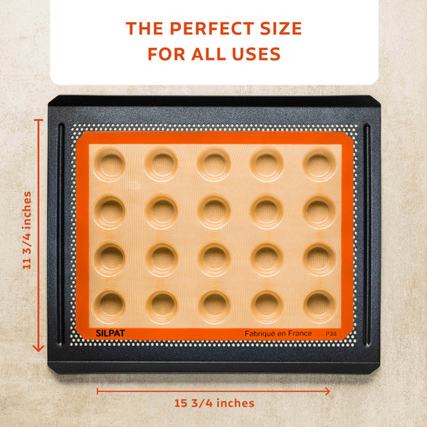 Silpat Perfect Mini Muffin Mold On Baking Tray