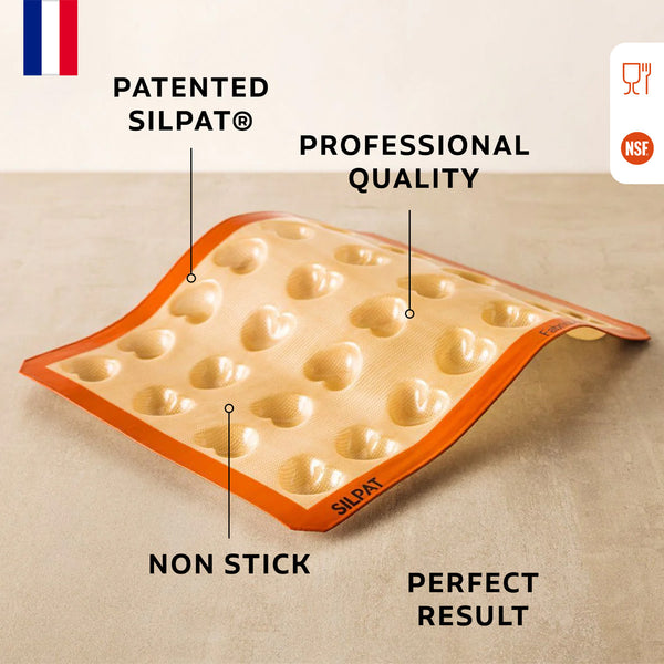 Silpat Mini Heart Mold Features