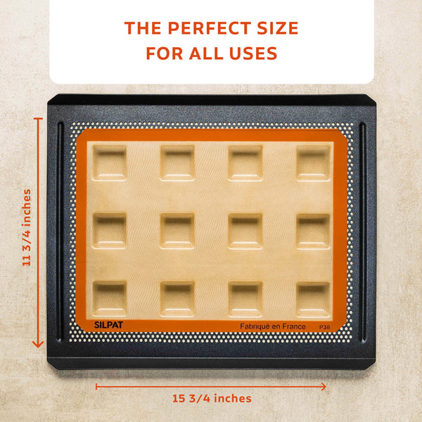 Silpat Perfect Brownie Mold On Baking Tray