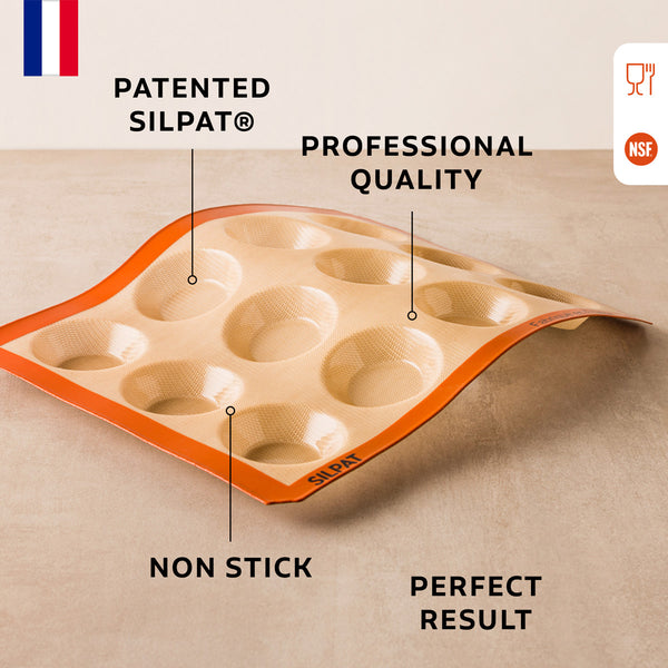 Silpat Perfect 12 Tartelette Mold Product Features