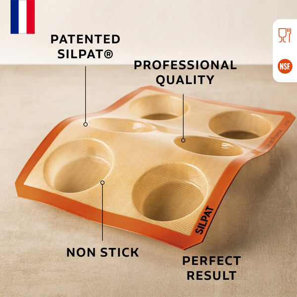 Silpat 6 Hole Large Round Mold Product Features