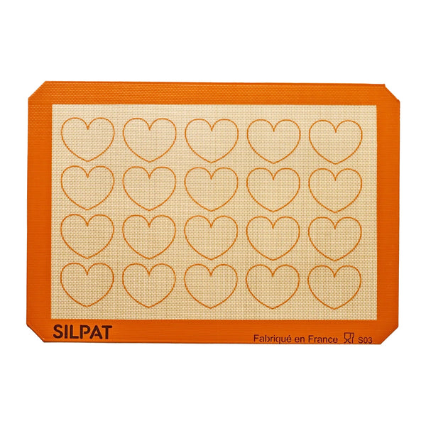 Silpat 20 Heart Half Size - Limited Edition