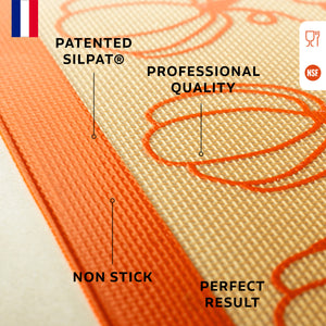 Silpat Pumpkin Half Size Baking Mat - Limited Edition - Product Features