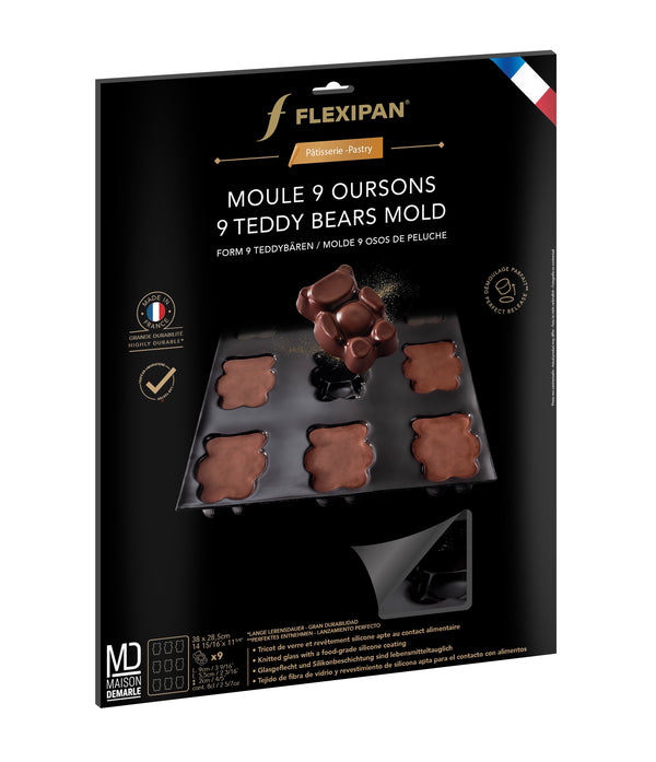 Packaging 9 Bear Flexipan mold