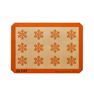 Limited edition Silpat Snowflake Half Size Baking Mat with festive snowflake design