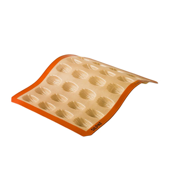 nonstick silicone Silpat mold with madeleine cavities