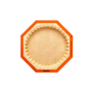 Unmolding tartlets from the Silpat Fluted Tart Mold