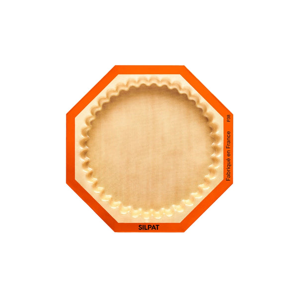 Unmolding tartlets from the Silpat Fluted Tart Mold