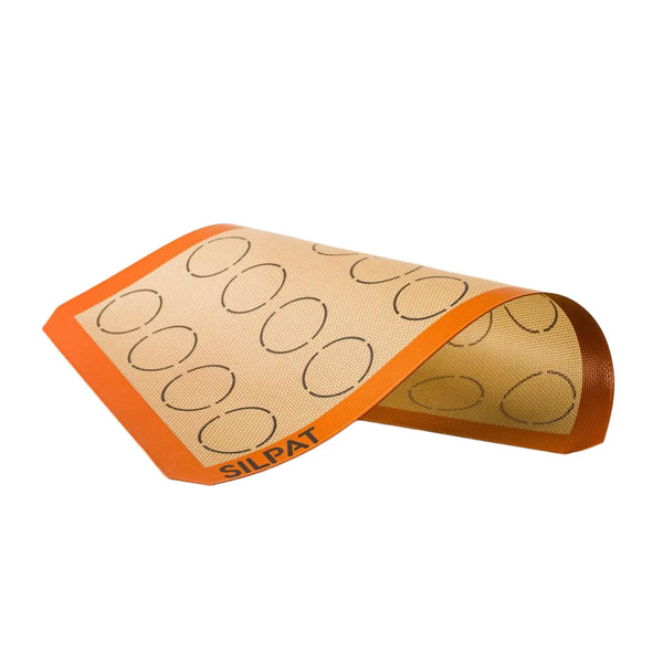 Silpat Macaron Baking Mat Showcasing Flexibility 