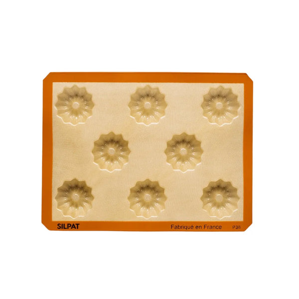 Mini fluted cakes baked in the Silpat Perfect Mini Fluted Cake Mold