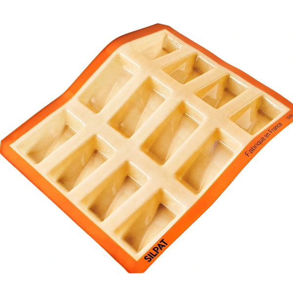 Homemade twisted snack bars made with Silpat silicone mold