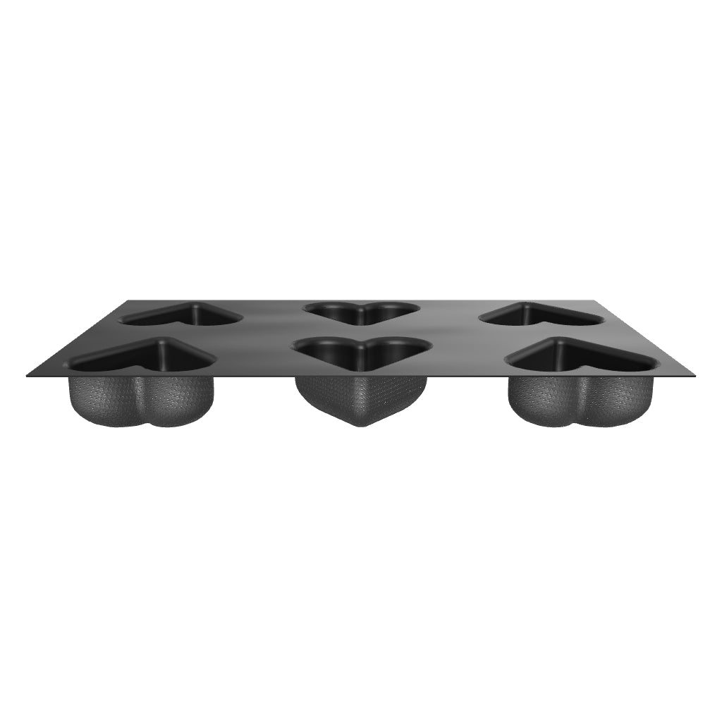 Moule 6 Coeurs Bombés Flexipan